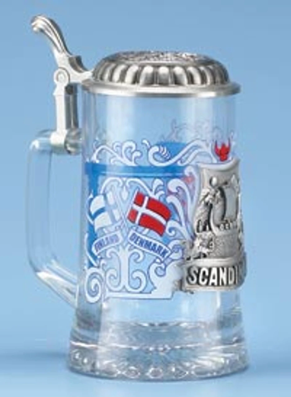 Scandinavia Glass Beer Stein 1 Scandinavia Glass Beer Stein