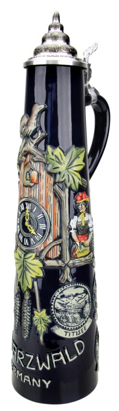Schwarzwald Black Forest Cuckoo Clock Jug Stein | 2 Liter -German Beer Steins Sales Store Schwarzwald Black Forest Cuckoo Clock Jug Stein 2 Liter K907KO RA SM 59248.1490134092
