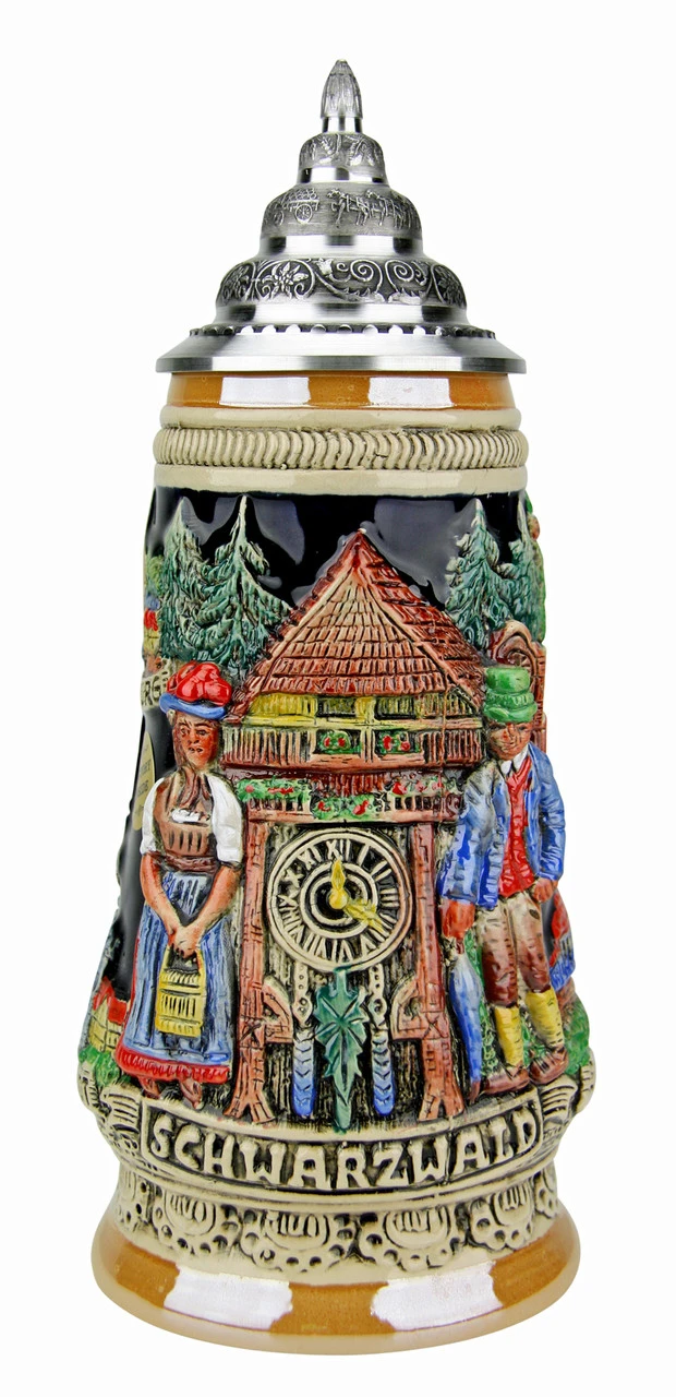 Schwarzwald Cuckoo Clock Beer Stein 1 Schwarzwald Cuckoo Clock Beer Stein