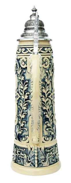 King Limitaet 2013 | Siegfrieds Farewell Antique Style Beer Stein 7 King Limitaet 2013 | Siegfrieds Farewell Antique Style Beer Stein -German Beer Steins Sales Store Siegfrieds Farewell 2013 Beer Stein Cobalt K2043E Back SM 18604.1395937002