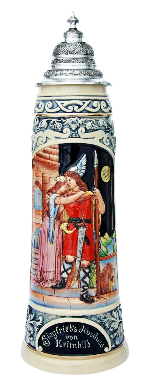 King Limitaet 2013 | Siegfrieds Farewell Handpainted Beer Stein 1 King Limitaet 2013 | Siegfrieds Farewell Handpainted Beer Stein