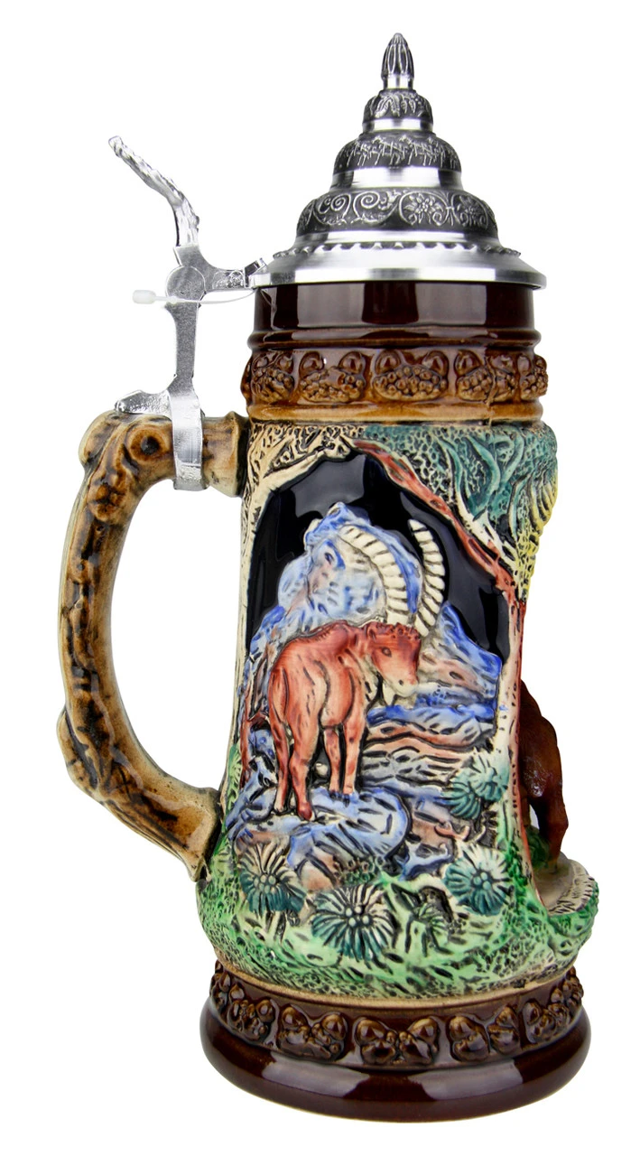 Stag Wildlife Grotto Beer Stein 3 Stag Wildlife Grotto Beer Stein - Image 3
