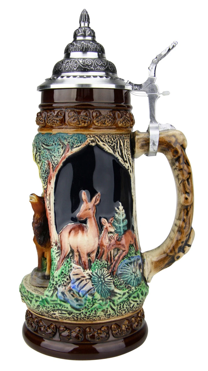 Stag Wildlife Grotto Beer Stein 4 Stag Wildlife Grotto Beer Stein - Image 4