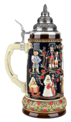 Stein Of Life Wedding Beer Stein -German Beer Steins Sales Store Stein of Life Wedding Beer Stein K1026 LS SM 57522.1494353723
