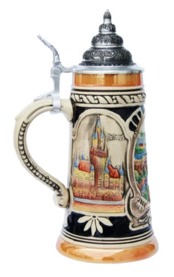 Stuttgart Beer Stein -German Beer Steins Sales Store Stuttgart Beer Stein K300RS LS SM 41336.1397489575
