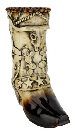 Texas Cowboy Beer Boot 1 Liter | Ceramic -German Beer Steins Sales Store Texas Beer Boot 1 Liter Ceramic KT600E RA SM 83242.1591137882
