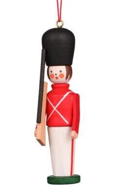 Toy Soldier Wooden German Ornament