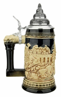 Train Beer Stein | Antique Style -German Beer Steins Sales Store Train Beer Stein Antique Style K940EZ LS SM 42850.1631571533