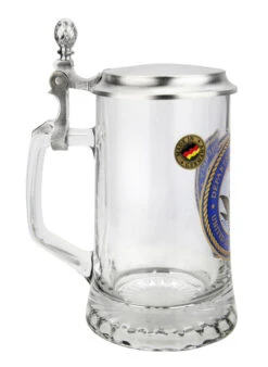 U.S. Navy Glass Beer Stein -German Beer Steins Sales Store U.S. Navy Glass Beer Stein GS2000101N LS SM 16871.1614647530