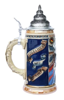 US Navy Eagle Of Freedom Beer Stein -German Beer Steins Sales Store United We Stand Beer Stein K728 LS SM 27570.1401399619