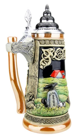 Viking Beer Stein With Axe Handle -German Beer Steins Sales Store Viking Beer Stein with Axe Handle K325 B1 SM 63344.1527115251