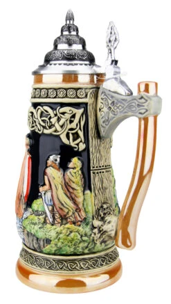 Viking Beer Stein With Axe Handle -German Beer Steins Sales Store Viking Beer Stein with Axe Handle K325 B2 SM 94172.1527115251