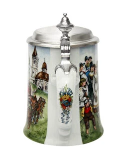 Zimmermann Wedding March Porcelain Beer Stein -German Beer Steins Sales Store Wedding March Porcelain Beer Stein Z9453 Back SM 70054.1493400301