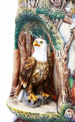 Wildlife Grotto With Eagle 2 Liter Beer Stein -German Beer Steins Sales Store Wildlife Grotto with Eagle 2 Liter Beer Stein K335B Detail SM 28362.1378586733