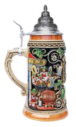 Window To Oktoberfest Munich Beer Stein 6 Window To Oktoberfest Munich Beer Stein -German Beer Steins Sales Store Window to Oktoberfest Beer Stein K016RU LS SM 19903.1395850772